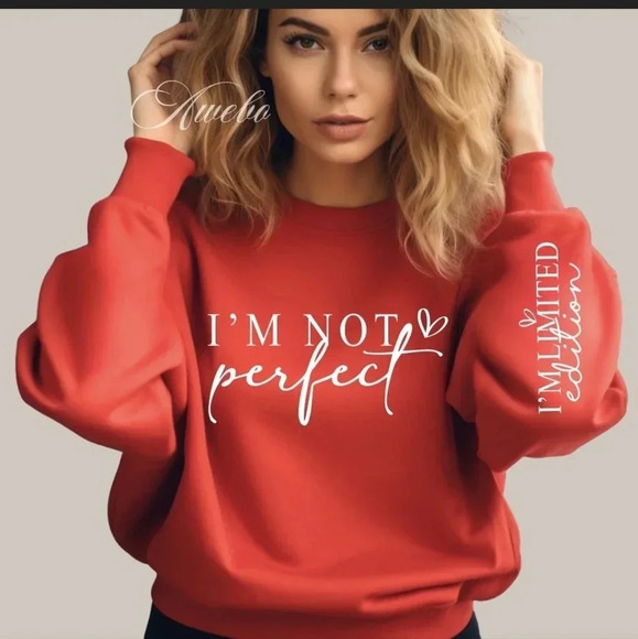 NWOT I'm not Perfect Tee Shirt - Picture 2 of 2